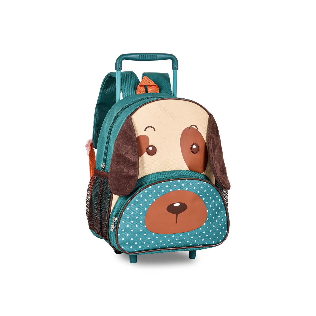 Mochila infantil con ruedas Perrito de 13 pulgadas en color marrón