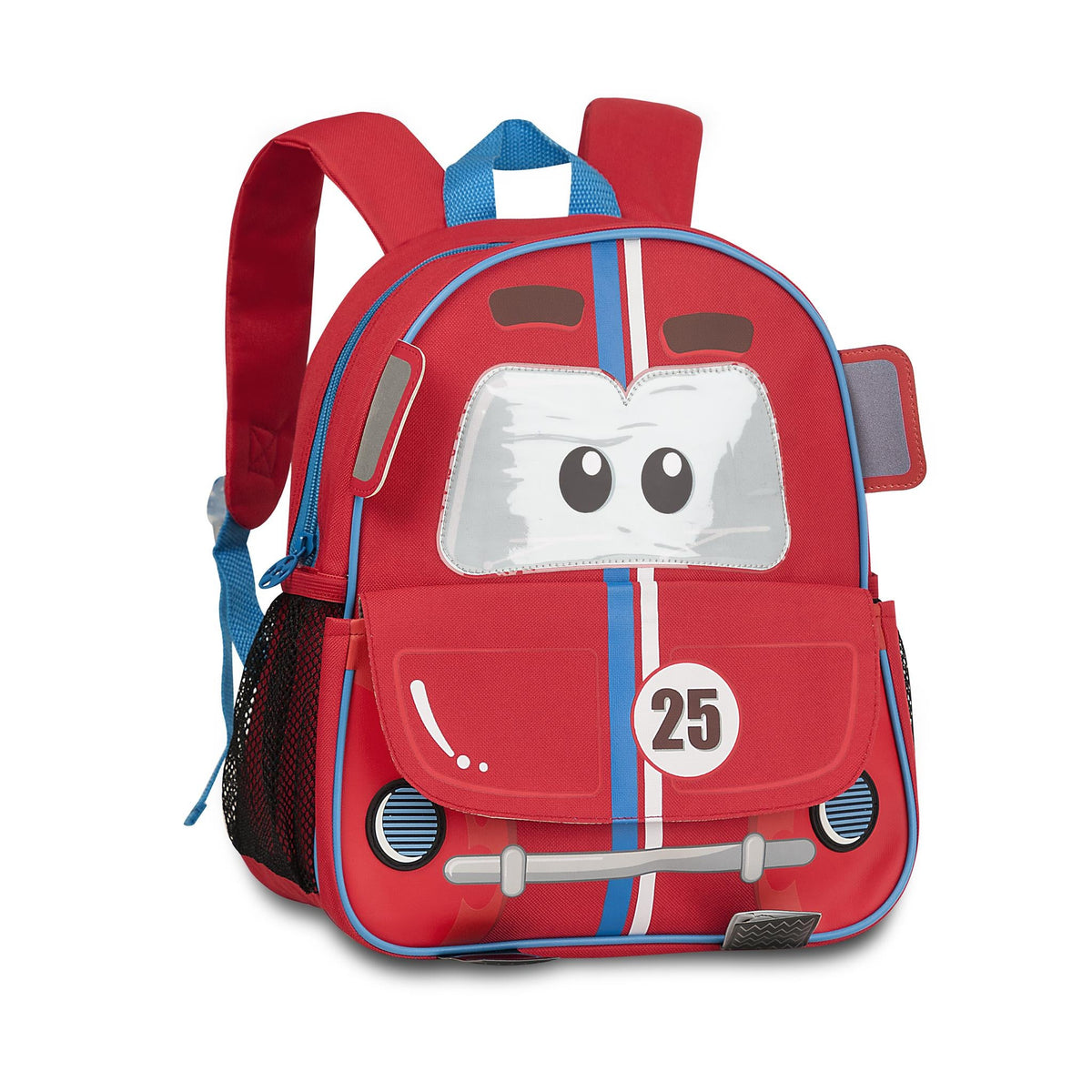 Mochila infantil con ruedas Coche de carreras rojo – diseño de coches