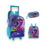 Set escolar Flamencos con mochila, fiambrera y estuche