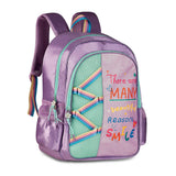 Mochila escolar con mensaje Smile de 16 pulgadas