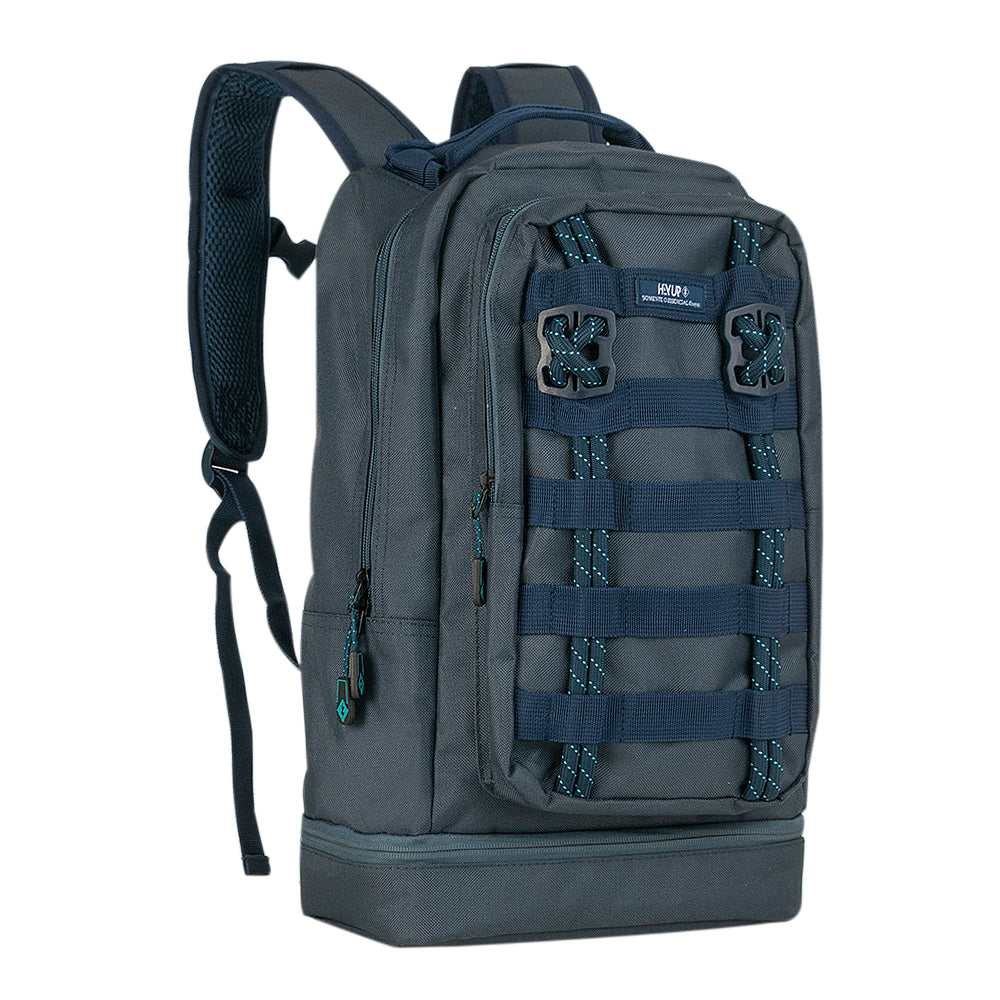 Mochila escolar HAYUP granate con bandas frontales de 17 pulgadas