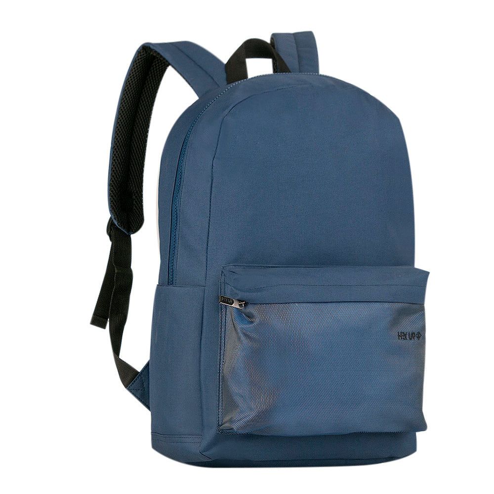 Mochila escolar HAYUP gris y negra de diseño minimalista de 17 pulgadas