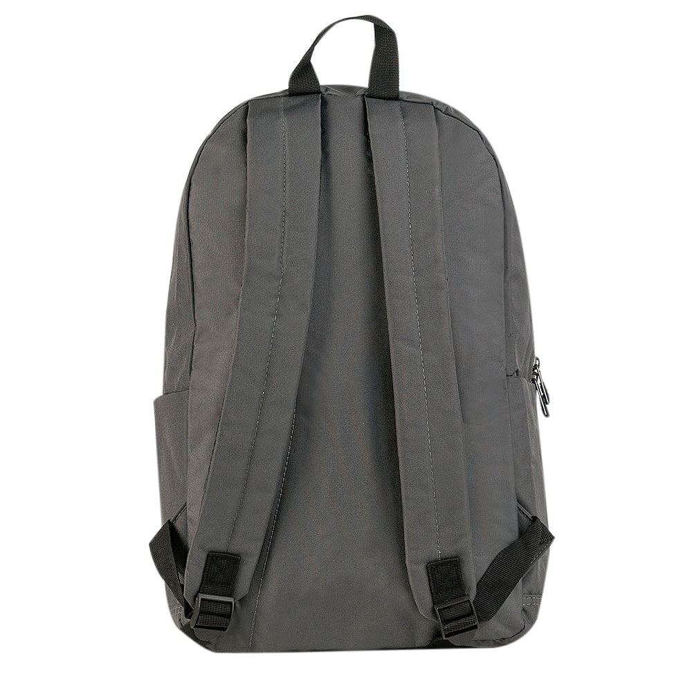 Mochila escolar HAYUP gris y negra de diseño minimalista de 17 pulgadas
