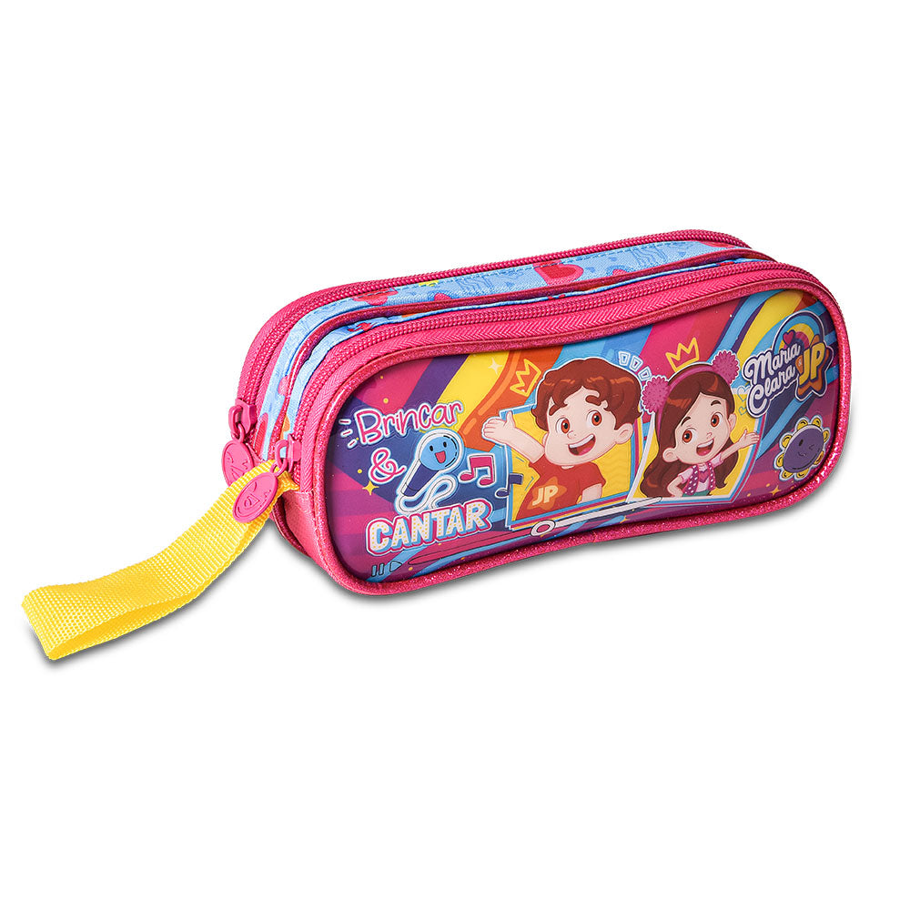 Estuche Maria Clara & JP Música de 21 × 9 × 8 cm