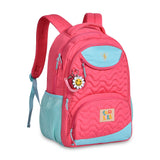 Mochila escolar Luluca azul turquesa y rosa