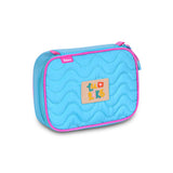 Estuche sencillo Luluca rosa y azul