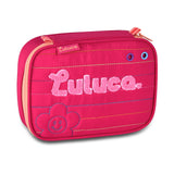 Estuche Luluca rosa con acabado acolchado
