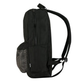 Mochila escolar HAYUP gris y negra de diseño minimalista de 17 pulgadas