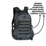 Mochila escolar HAYUP negra y turquesa con compartimento para portátil de 17 pulgadas