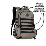 Mochila escolar HAYUP negra y turquesa con compartimento para portátil de 17 pulgadas