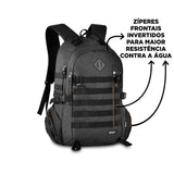 Mochila escolar HAYUP negra y turquesa con compartimento para portátil de 17 pulgadas