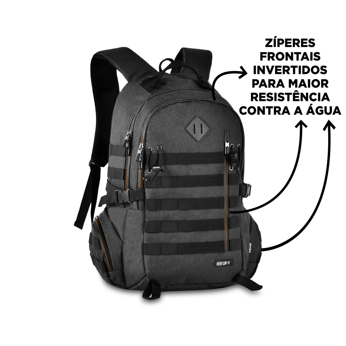 Mochila escolar HAYUP negra y turquesa con compartimento para portátil de 17 pulgadas