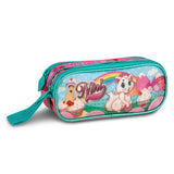Set escolar Gato de 16 pulgadas con mochila con ruedas, fiambrera y estuche