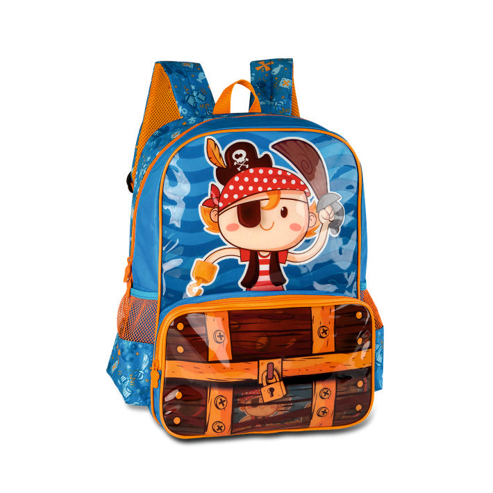 Mochila escolar Pirata de 16 pulgadas