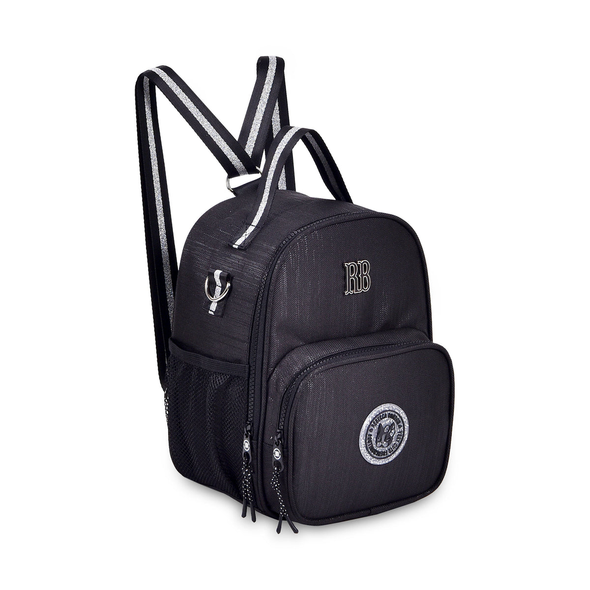 Fiambrera Rebecca Bonbon negra con correas tipo mochila