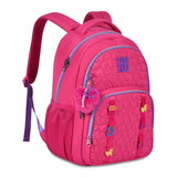 Mochila escolar Rebecca Bonbon con mariposas de 17 pulgadas