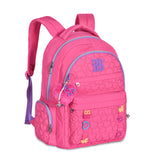 Mochila escolar Rebecca Bonbon acolchada con apliques de 17 pulgadas