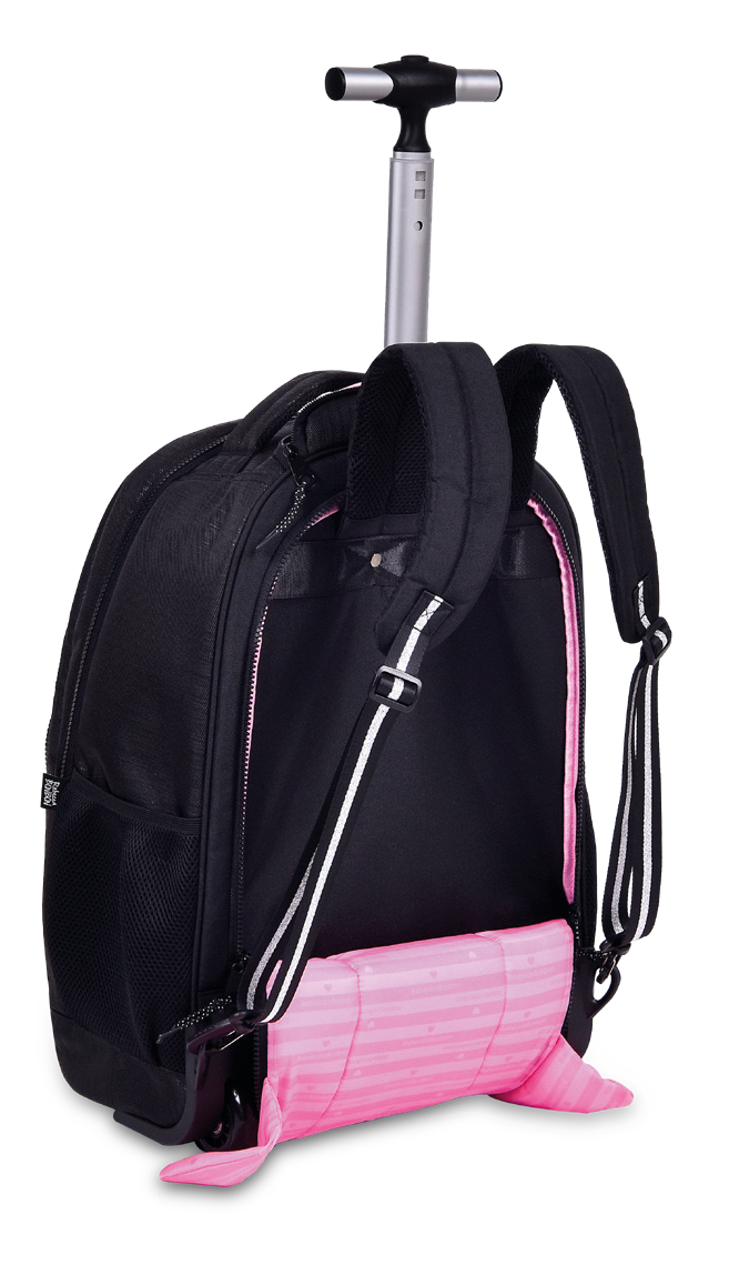 Mochila con ruedas Rebecca Bonbon acolchada de 19 pulgadas