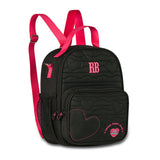 Fiambrera Rebecca Bonbon tipo mochila con corazón de 8 pulgadas