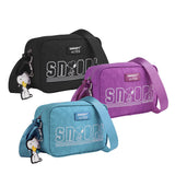 Bandolera Snoopy rectangular con logotipo y llavero