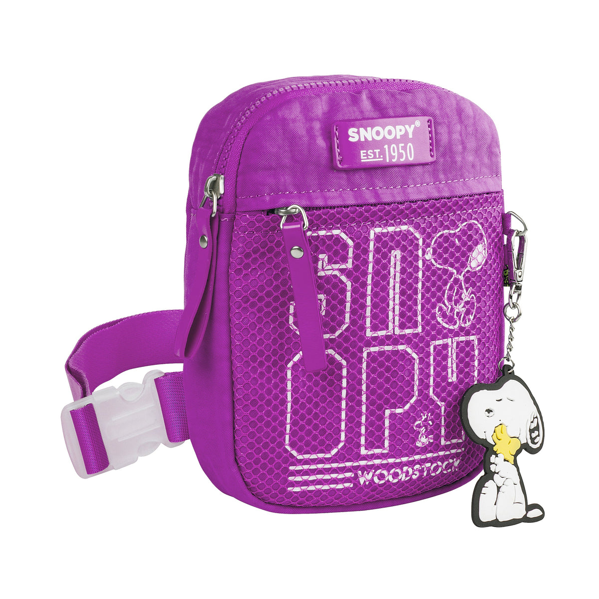 Bandolera pequeña Snoopy azul