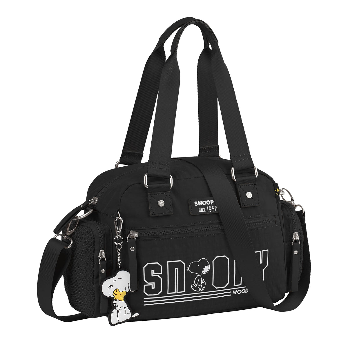 Bolsa de viaje Snoopy con bolsillos exteriores