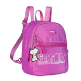 Mochila escolar Snoopy con logotipo frontal y llavero