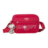 Bandolera pequeña Snoopy con cremallera frontal