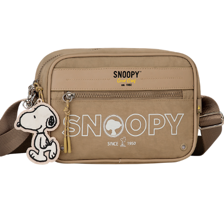 Bandolera pequeña Snoopy con cremallera frontal