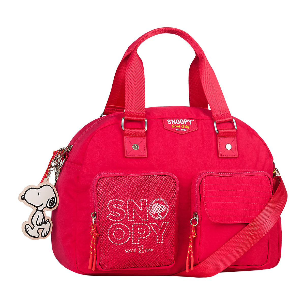 Bolsa de viaje grande Snoopy negra