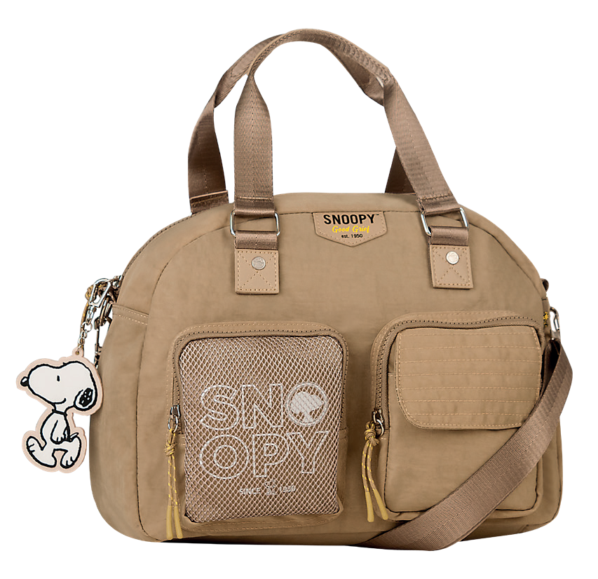 Bolsa de viaje grande Snoopy negra