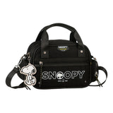 Bolsa de viaje mediana Snoopy negra