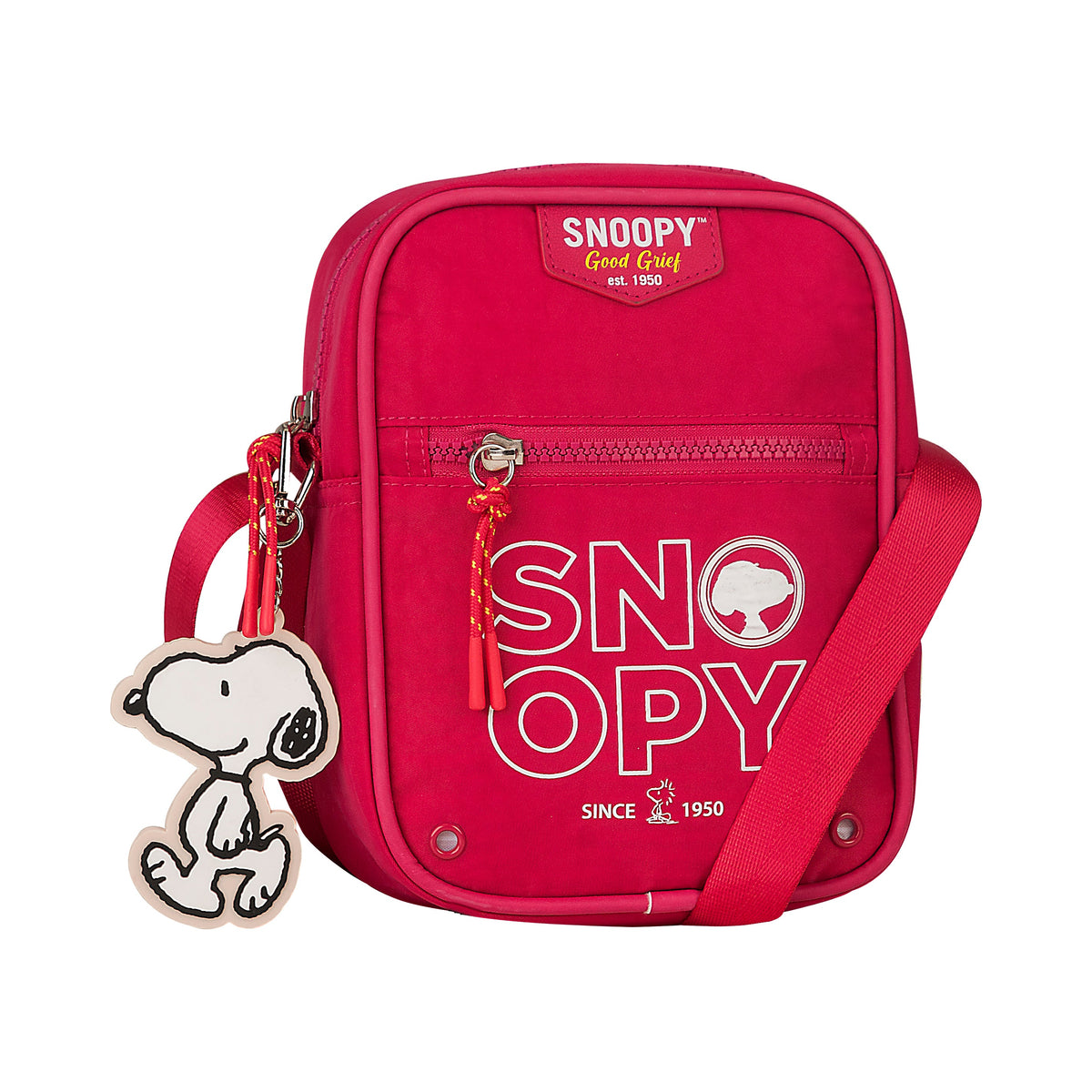 Bandolera pequeña Snoopy negra