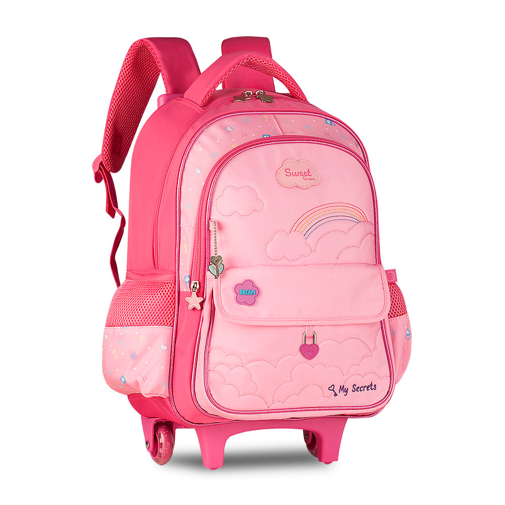 Mochila con ruedas Corazones de 16 pulgadas