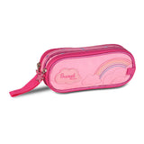 Estuche lila con arcoíris y mensaje Sweet
