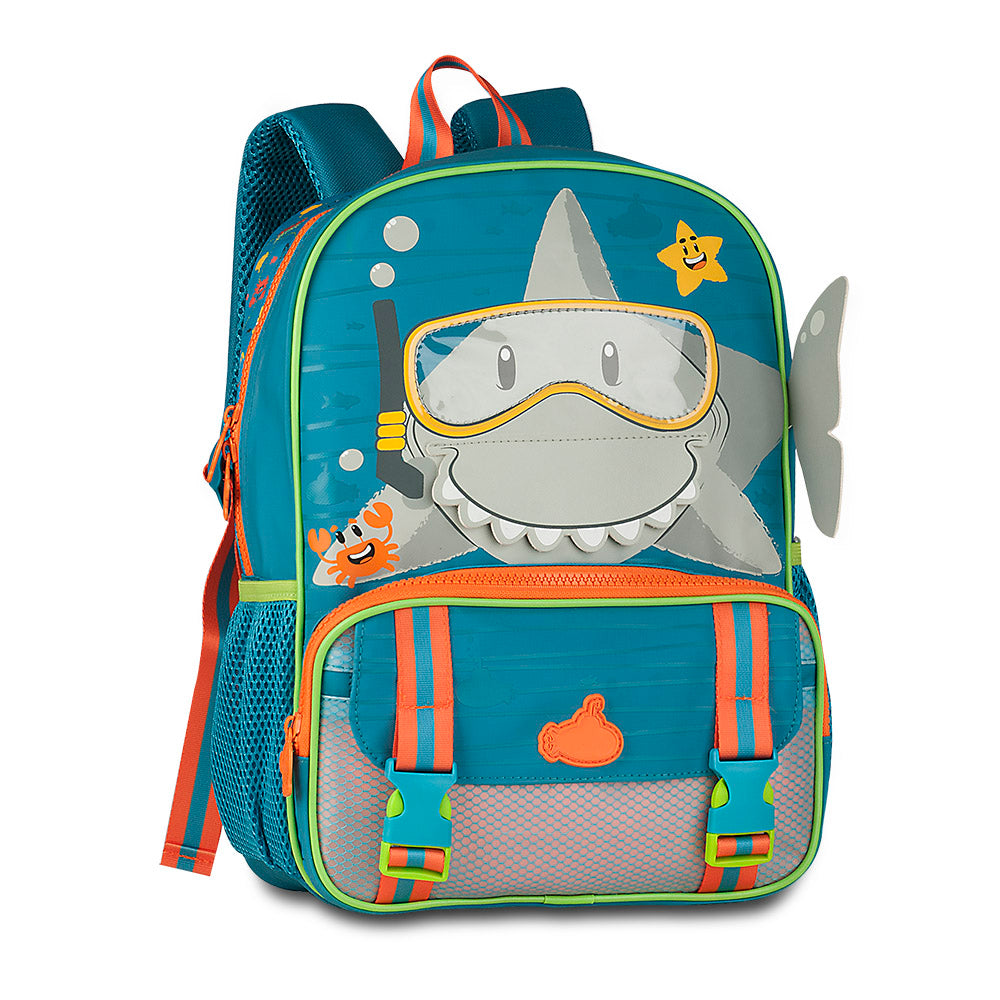 Mochila escolar Tiburón de 16 pulgadas
