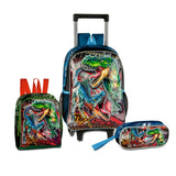 Set escolar Dinosaurio con mochila, fiambrera y estuche